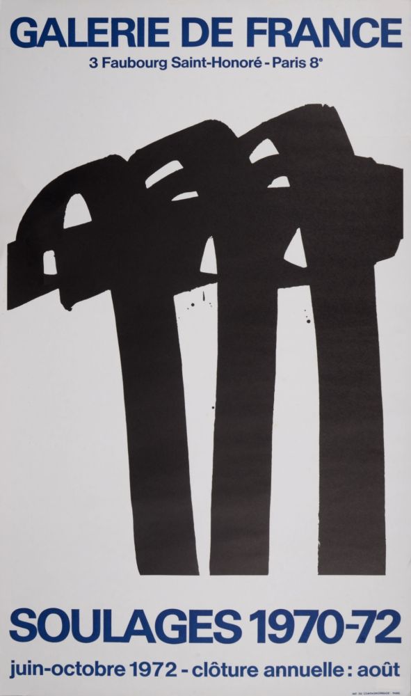 No Technical Soulages - Galerie de France, 1972