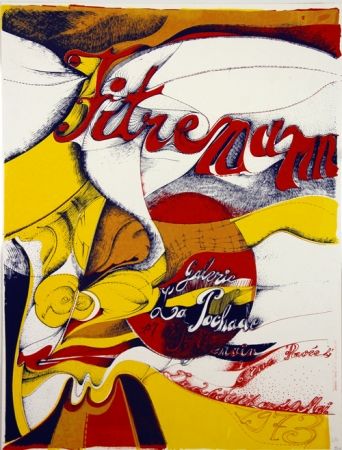 Lithograph Fitremann -  Galerie de La Pocharde Avril Mai 1973