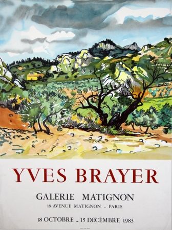 Lithograph Brayer - Galerie de Matignon