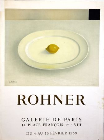 Lithograph Rohner - Galerie de Paris