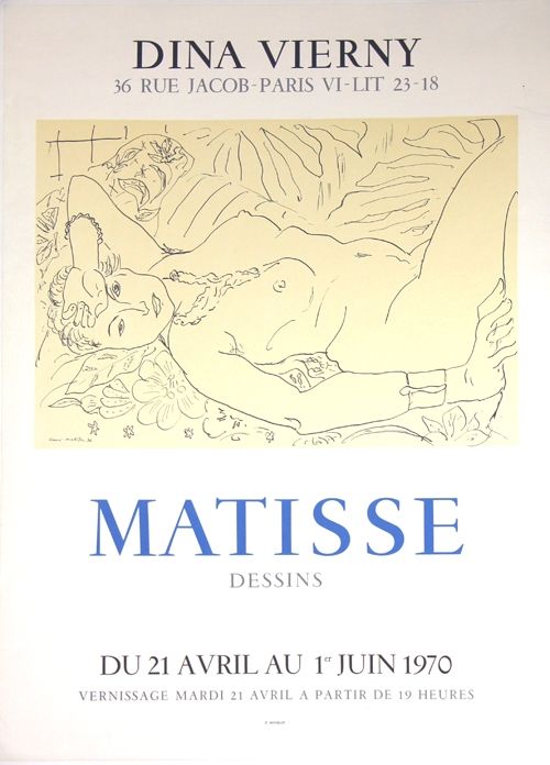 Lithograph Matisse - Galerie Dina Vierny