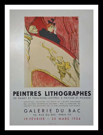 Lithograph Toulouse-Lautrec - Galerie du Bac, Peintres lithographes de Manet et Toulouse Lautrec à Matisse & Picasso