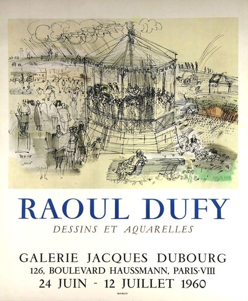Lithograph Dufy - Galerie Jacques Dubourg 
