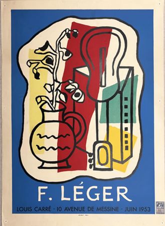 Lithograph Leger - GALERIE LOUIS CARÉ - EXPO 1953. Affiche originale