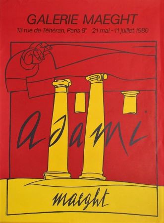 Poster Adami - Galerie Maeght