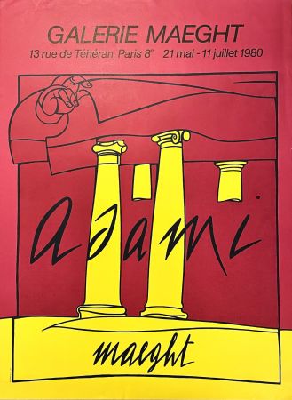 Poster Adami - Galerie Maeght