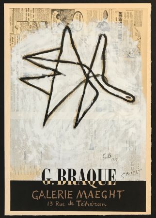 Lithograph Braque - Galerie Maeght