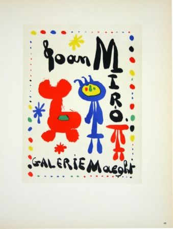 Lithograph Miró - Galerie Maeght