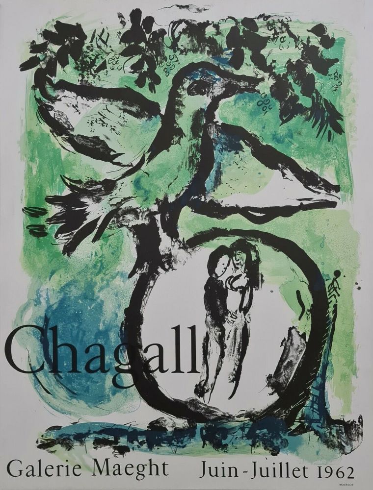 Lithograph Chagall - Galerie Maeght 1962