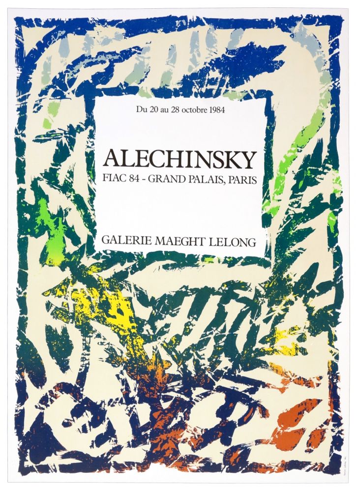 Poster Alechinsky - Galerie Maeght Lelong, Alechinsky, FIAC 84, 1984