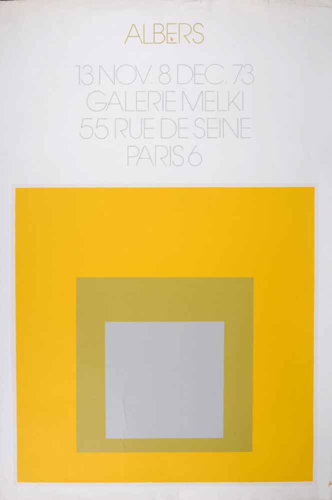 Lithograph Albers - Galerie Melki, 1973