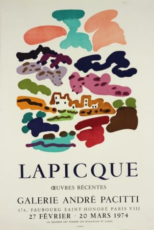 Lithograph Lapicque - Galerie Pacitti