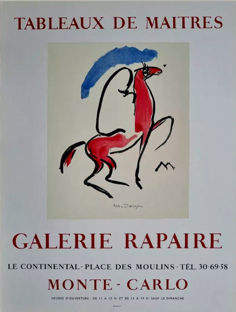 Lithograph Van Dongen - Galerie Rapaire - Monaco