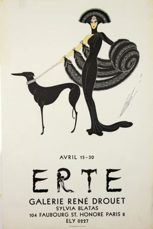 Lithograph Erte - Galerie Rene Drouet 