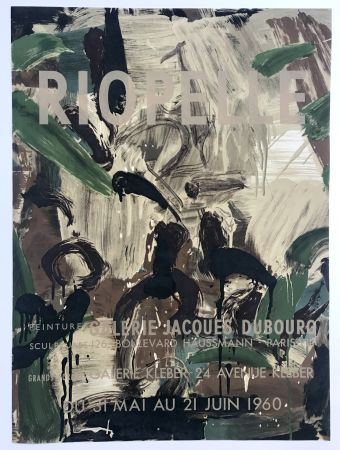 Poster Riopelle - Galeries Jacques Dubourg & Kléber