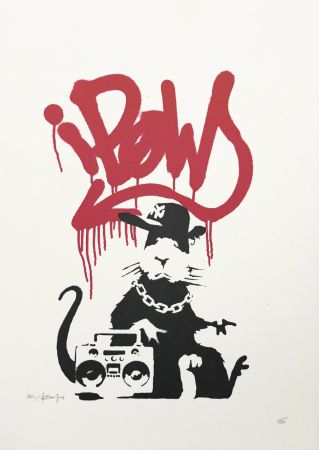 Screenprint Banksy - Gangsta Rat