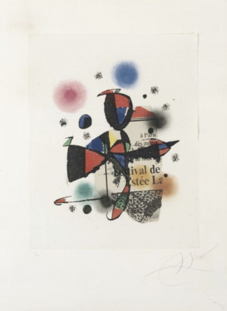Etching And Aquatint Miró - Gaudi XV
