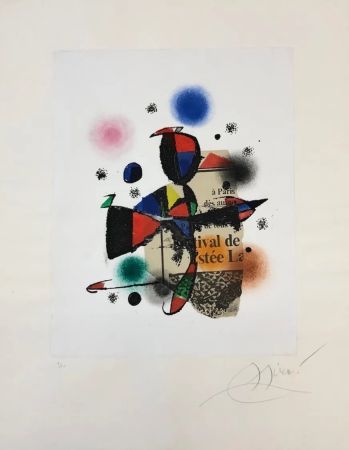 Etching And Aquatint Miró - Gaudi XV