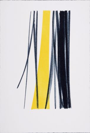 Lithograph Hartung - Gedanken (#4), 1987