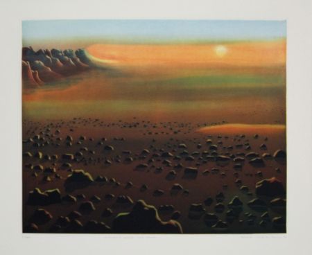 Etching And Aquatint Maibaum - Genesis:  Wüste und Sonne
