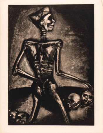 Etching Rouault - Georges Rouault (1871–1958) – Homo Homini Lupus – Etching, aquatint on paper – 1926