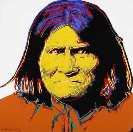Screenprint Warhol - Geronimo, from Cowboys and Indians
