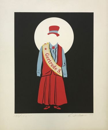 Lithograph Indiana - GERTRUDE STEIN