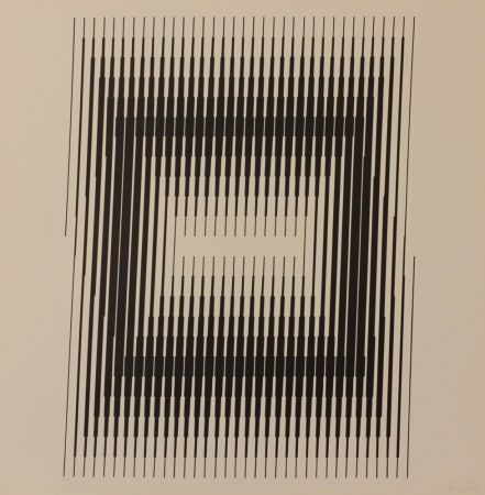 Lithograph Steele - GESTALT II 2 - EXACTA FROM CONSTRUCTIVISM TO SYSTEMATIC ART 1918-1985