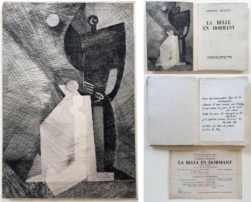 Illustrated Book Marcoussis - G.Hugnet : LA BELLE EN DORMANT. 1 des 10 avec l'eau-forte de Marcoussis (1933).
