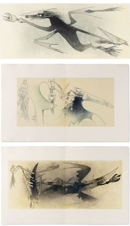 Illustrated Book Lam - Ghérasim Luca : APOSTROPH’ APOCALYPSE. 14 eaux-fortes de Wifredo Lam (1967).