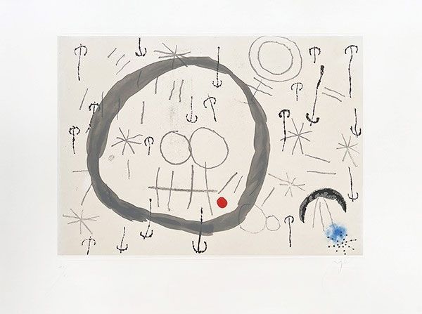 Etching Miró - Giboulées