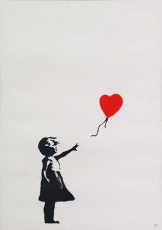 Screenprint Banksy - Girl with Balloon