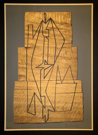 Lithograph Vasarely - Gordes Tabor