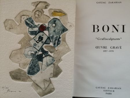 Illustrated Book Boni - Grafisculptures - Oeuvre gravé - 1957 - 1970