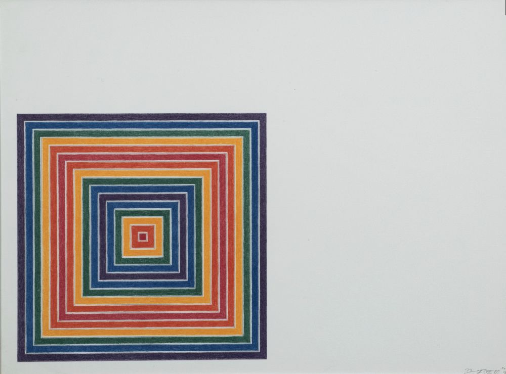 Lithograph Stella - Gran Cairo (from multicolored squares)