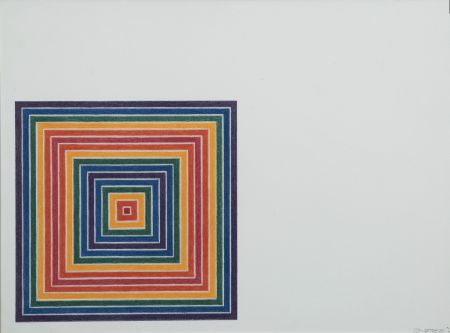 Lithograph Stella - Gran Cairo (from multicolored squares)