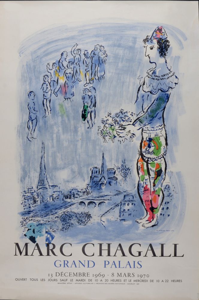 Lithograph Chagall (After) - Grand Palais, 1969