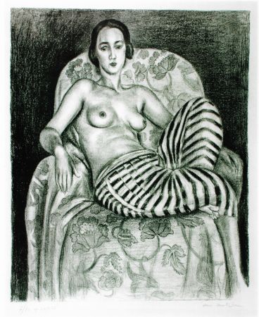 Lithograph Matisse - Grande odalisque à la culotte bayadère