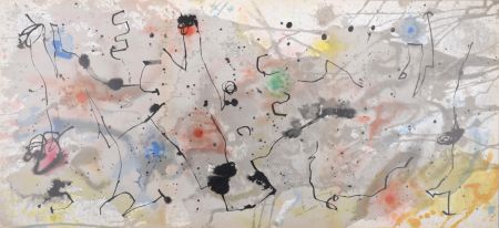 Lithograph Miró - Graphismes (A), 1961 - Triptych