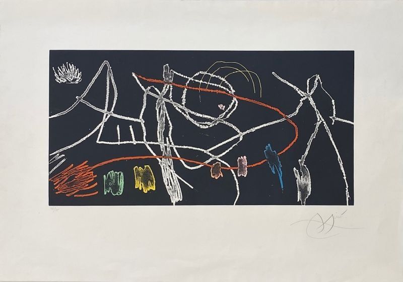 Etching And Aquatint Miró - Gravures pour une exposition 