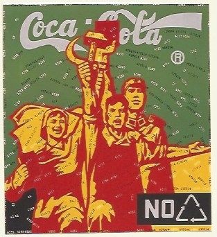 Lithograph Guangyi - Great criticism - Coca Cola