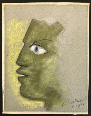 No Technical Cocteau - Green Profile on Grey Background