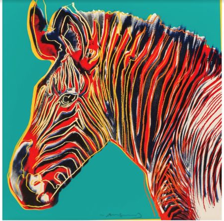 Screenprint Warhol - Grevy's Zebra