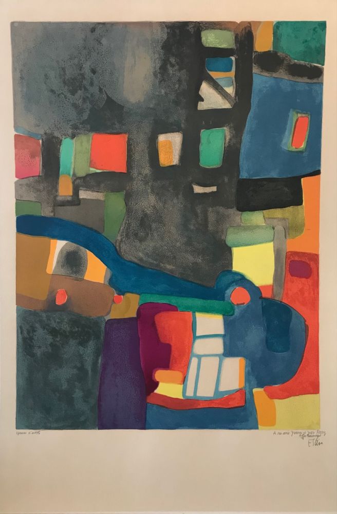 Lithograph Esteve - Grisande
