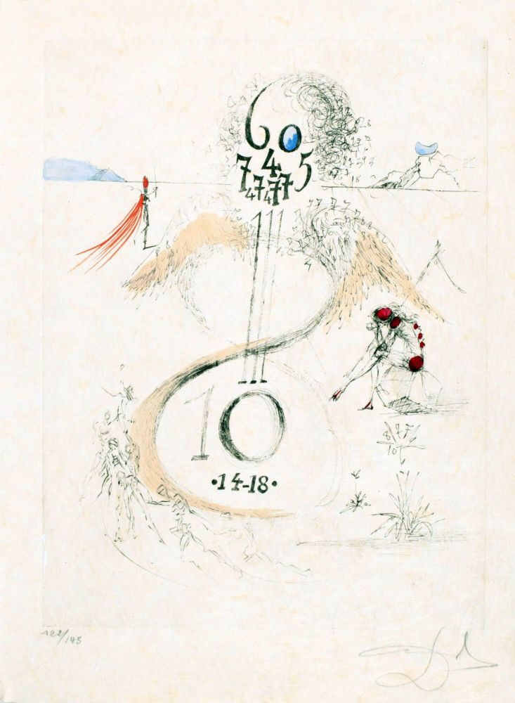 Engraving Dali - Guerre de 1914-1918