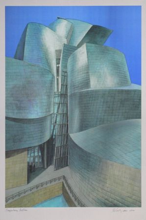Lithograph Haas - Guggenheim Bilbao