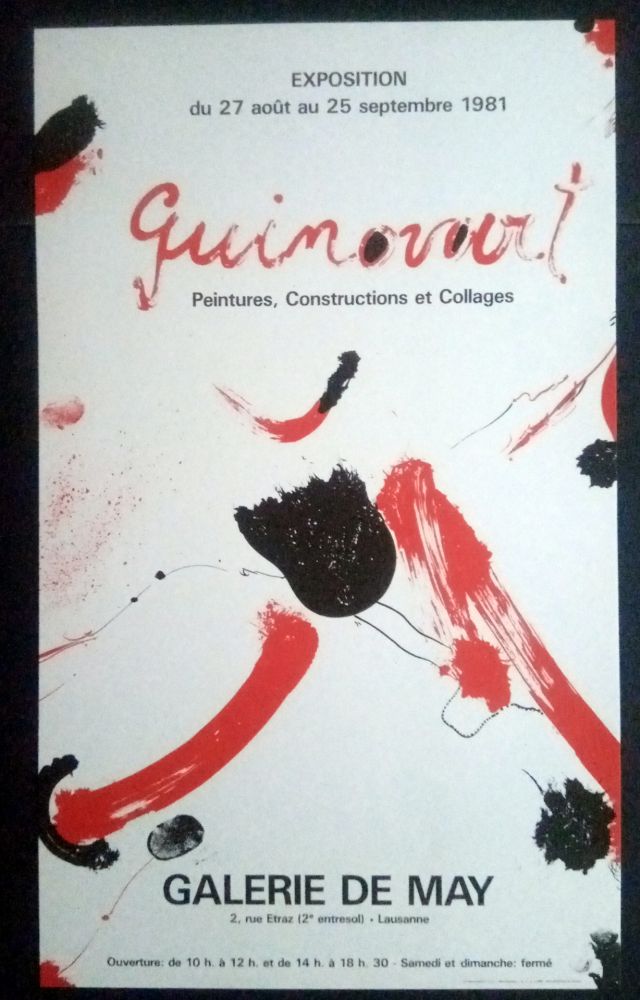 Poster Guinovart - Guinovart - Peintures construccions et collages Galeria de May 1981