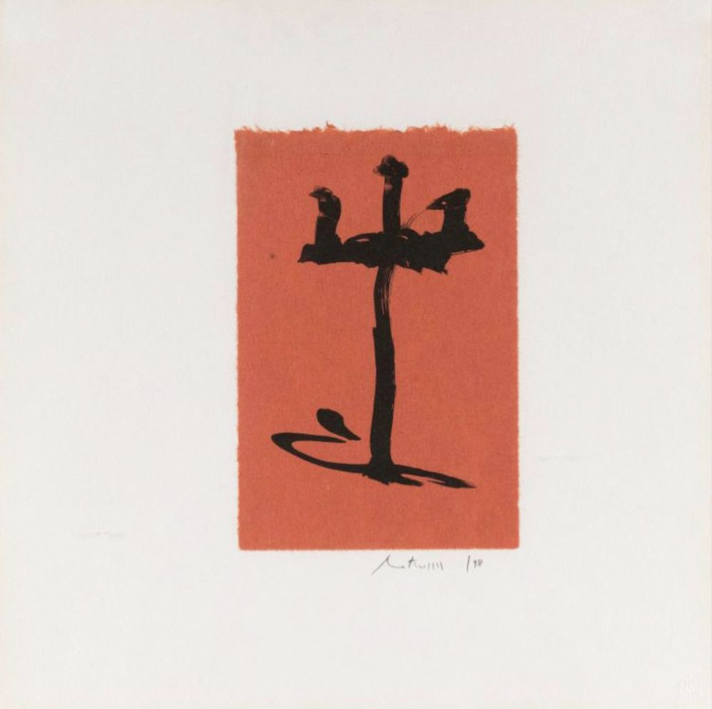 Lithograph Motherwell - Gypsy Curse (Engberg & Banach 314)