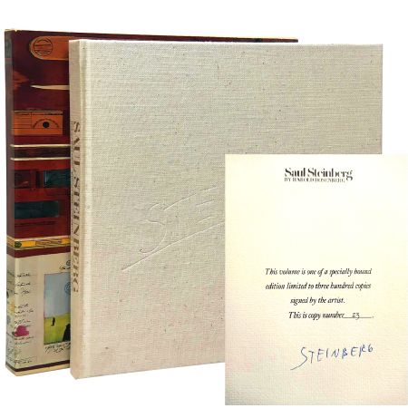 Illustrated Book Steinberg -  Hand-Signed artbook, New York 1978 - Saul Steinberg [Signed, Limited] Steinberg, Saul (art) and Harold Rosenberg (text)