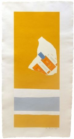 Lithograph Motherwell - Harvest with Two Stripes